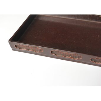 唐物 清早期 大漆竹編香盆　Q316 