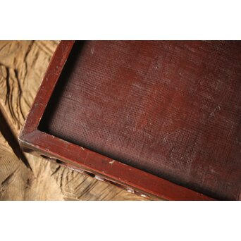 唐物 清早期 大漆竹編香盆　Q316 