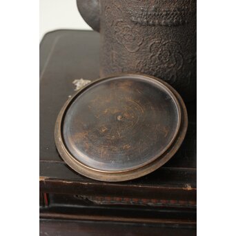 雲龍紋釜写 筒型鉄瓶　M343 