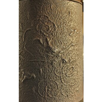 雲龍紋釜写 筒型鉄瓶　M343 