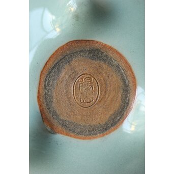 陽山作 青磁銀火屋三足香炉　P362 