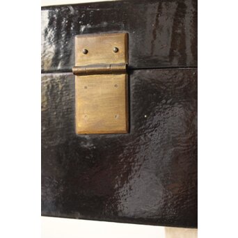 朝鮮工芸 革粧箱/かくしょうばこ　Q317 