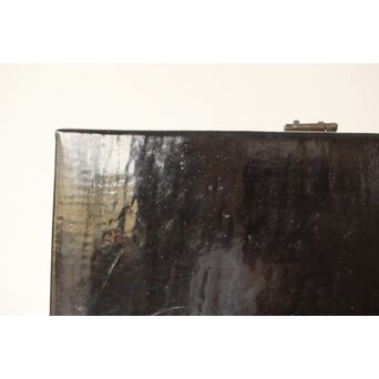 朝鮮工芸 革粧箱/かくしょうばこ　Q317 