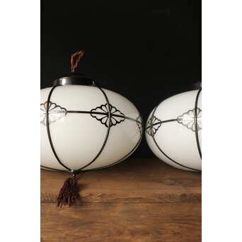 オーバル型菊菱金具電笠 2個1組　A054 