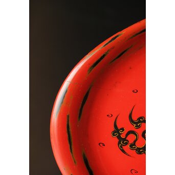 朝鮮美術 楽浪漆器香盆　Q318 