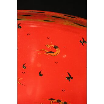 朝鮮美術 楽浪漆器香盆　Q318 