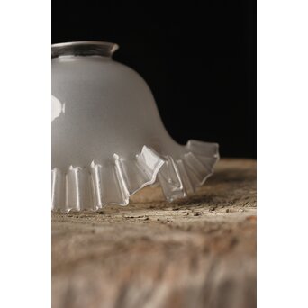 すりガラス ひらひら時代電笠　A059 