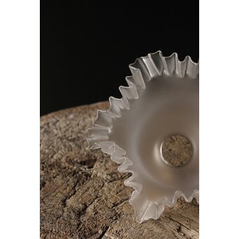 すりガラス ひらひら時代電笠　A059 