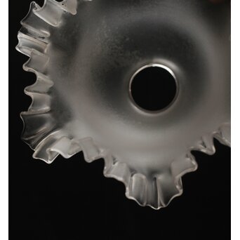 すりガラス ひらひら時代電笠　A059 