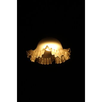 すりガラス ひらひら時代電笠　A059 