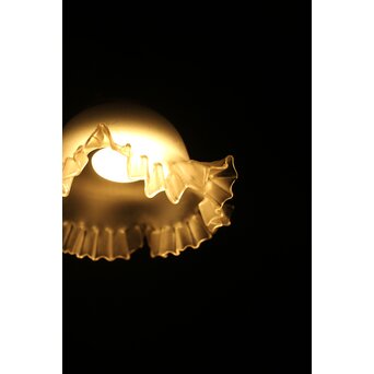 すりガラス ひらひら時代電笠　A059 