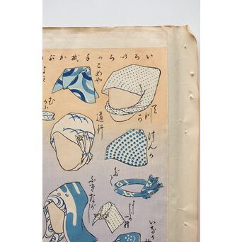 伊勢辰/いせ辰 [いろいろの手拭いかぶり] 木版画　Z351 