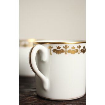 日本陶器ノリタケ 四目御紋珈琲茶碗 12客　P372 