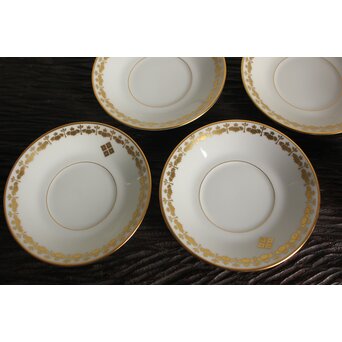 日本陶器ノリタケ 四目御紋珈琲茶碗 12客　P372 