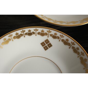 日本陶器ノリタケ 四目御紋珈琲茶碗 12客　P372 