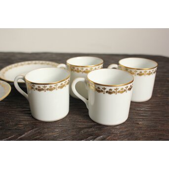 日本陶器ノリタケ 四目御紋珈琲茶碗 12客　P372 