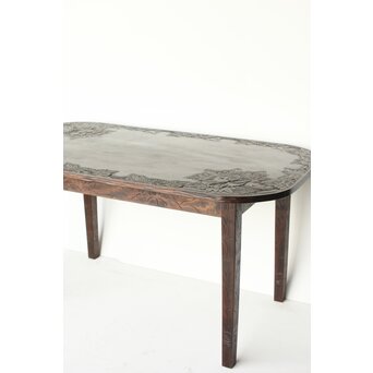 軽井沢彫 ダイニングテーブル 机　T455 