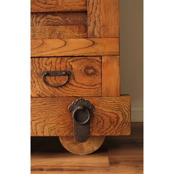 欅玉杢の小型車箪笥　C408 