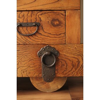 欅玉杢の小型車箪笥　C408 