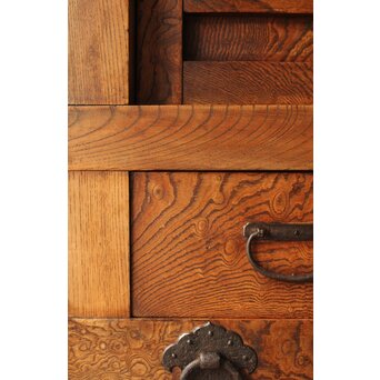 欅玉杢の小型車箪笥　C408 