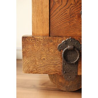 欅玉杢の小型車箪笥　C408 