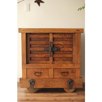 欅玉杢の小型車箪笥　C408 