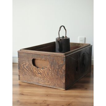 古木 朽木火鉢 瓶掛　X386 