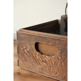 古木 朽木火鉢 瓶掛　X386 