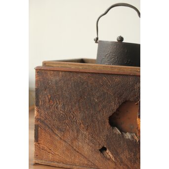 古木 朽木火鉢 瓶掛　X386 