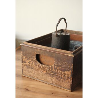 古木 朽木火鉢 瓶掛　X386 