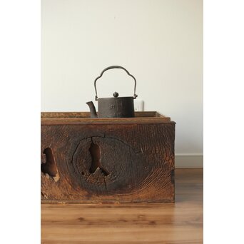 古木 朽木火鉢 瓶掛　X386 