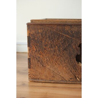 古木 朽木火鉢 瓶掛　X386 