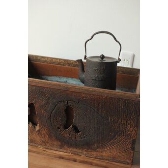 古木 朽木火鉢 瓶掛　X386 