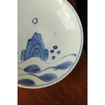 蓬莱山 古染付 小皿 4枚1組　P373 