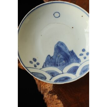 蓬莱山 古染付 小皿 4枚1組　P373 