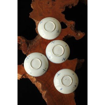 蓬莱山 古染付 小皿 4枚1組　P373 