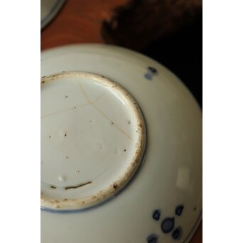 蓬莱山 古染付 小皿 4枚1組　P373 