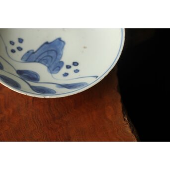 蓬莱山 古染付 小皿 4枚1組　P373 