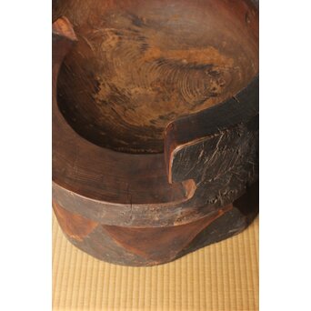 民藝 欅の臼の椅子　X388 