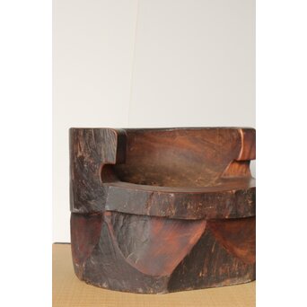 民藝 欅の臼の椅子　X388 