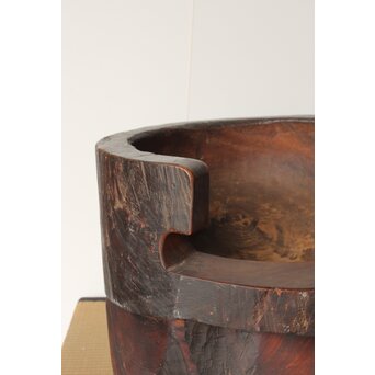 民藝 欅の臼の椅子　X388 