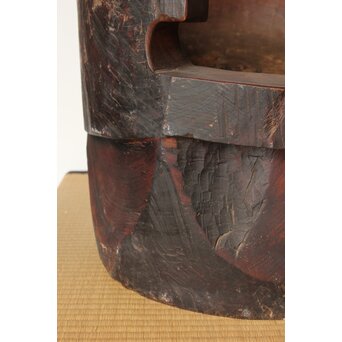 民藝 欅の臼の椅子　X388 