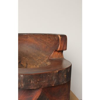 民藝 欅の臼の椅子　X388 