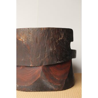 民藝 欅の臼の椅子　X388 