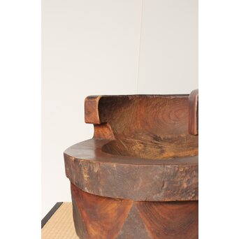 民藝 欅の臼の椅子　X388 