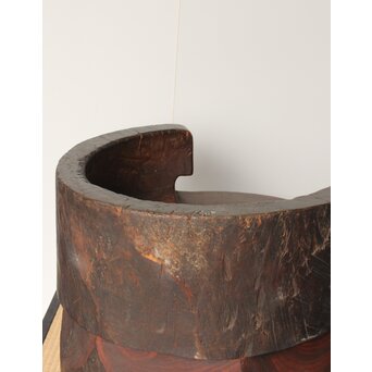 民藝 欅の臼の椅子　X388 