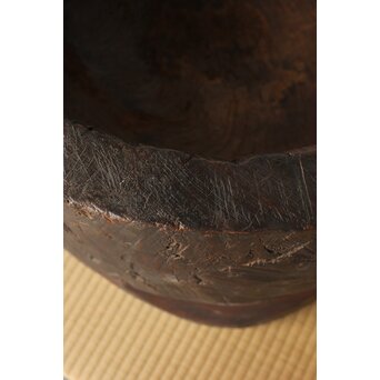 民藝 欅の臼の椅子　X388 