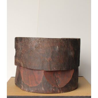 民藝 欅の臼の椅子　X388 