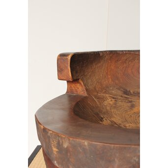 民藝 欅の臼の椅子　X388 