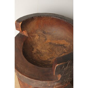 民藝 欅の臼の椅子　X388 